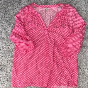 Sonoma women’s blouse sz L, pink, business casual, beach, summer, casual